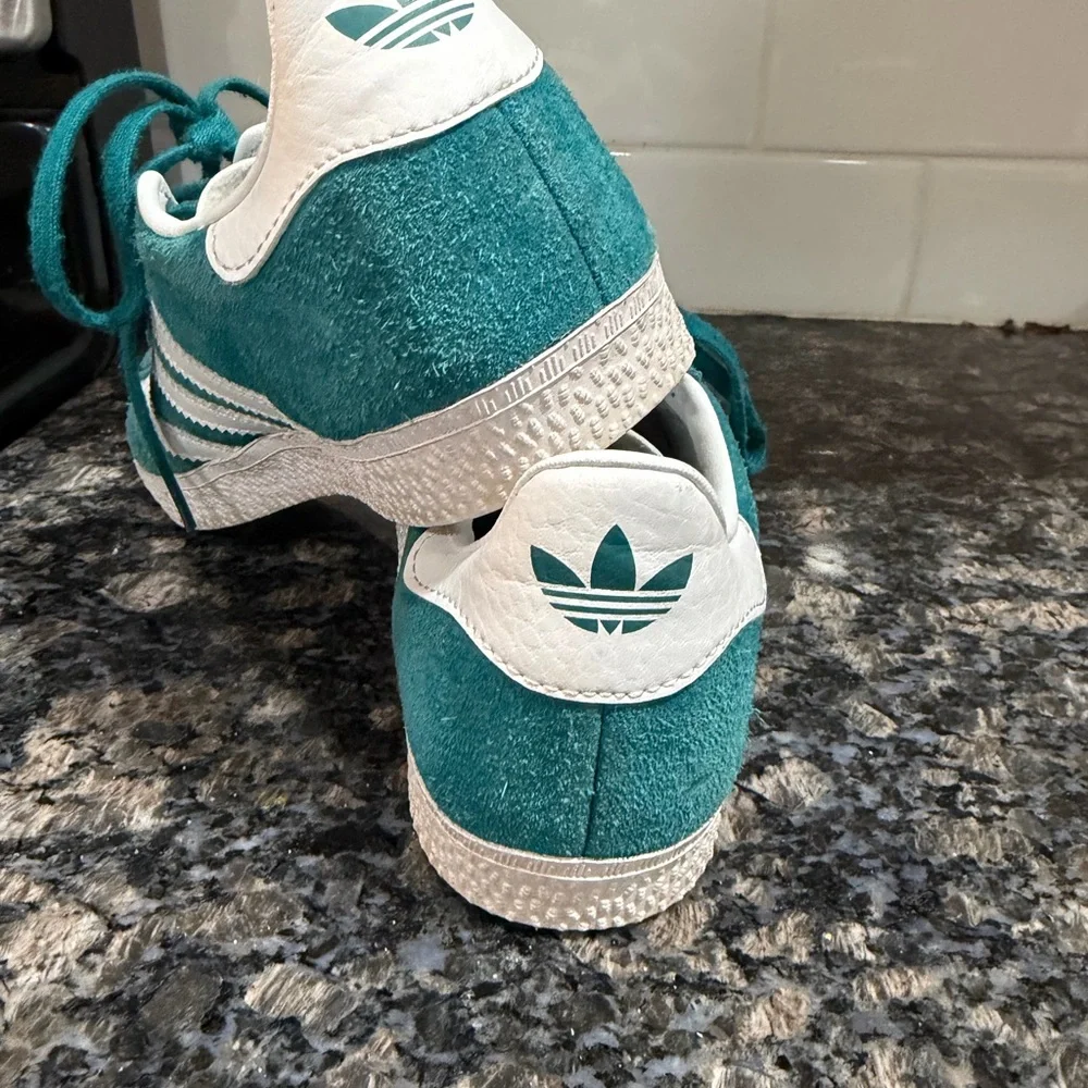 Adidas Kids Gazelle Sneakers in Teal and White - Picture 4 of 12